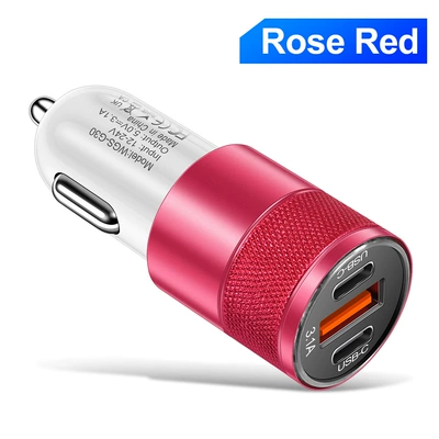Mobil şarj cihazları Aluminum Alloy Steel Cannon Car - steel-cannon-g30-white-rose
