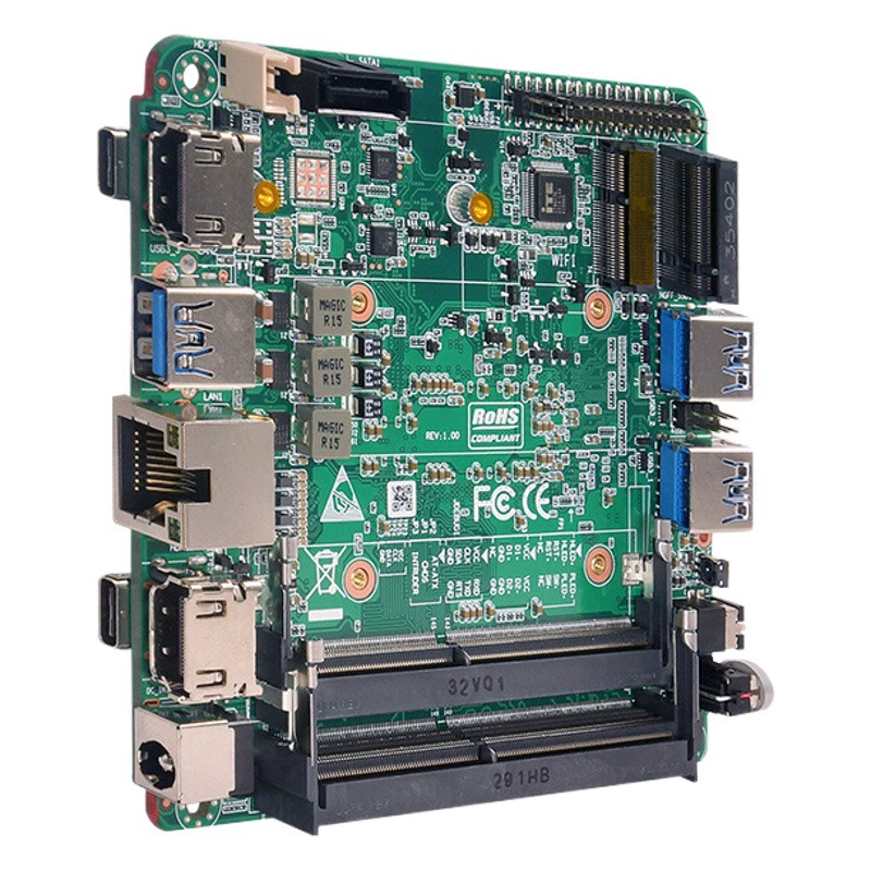 Материнская плата Paiqin NUC mini для промышленного управления, 1135G7 1165G7, с двумя сетевыми портами, Type-C, для роботов и малых промышленных компьютеров