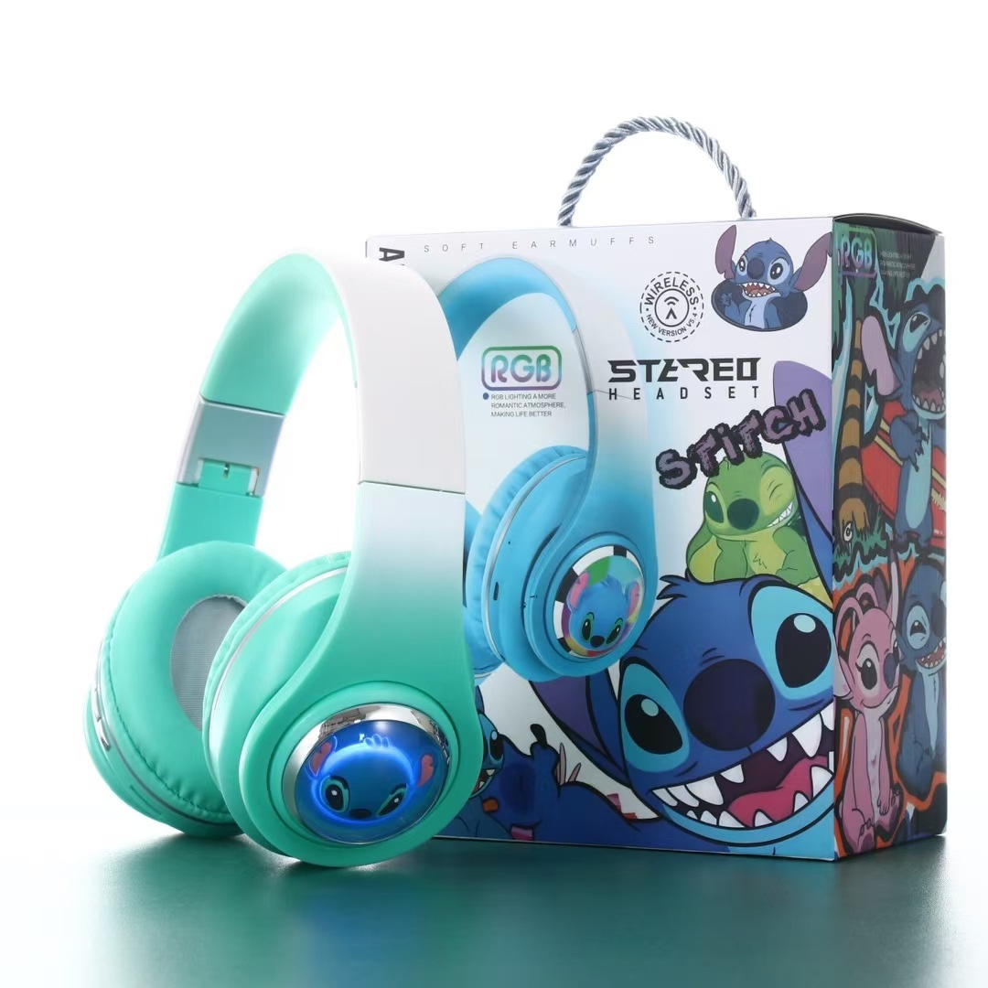 Cápsula espacial de comercio exterior Sticky Headset encantador auriculares Bluetooth de dibujos animados auriculares estéreo de música image 7