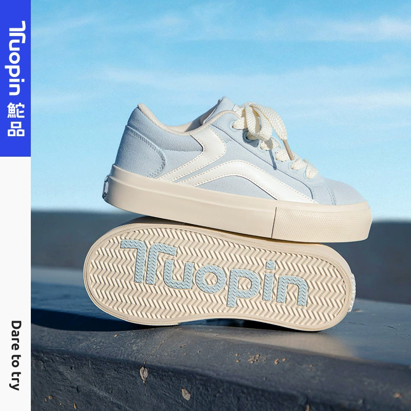 Туфли Tuopinpai, нишевые универсальные кроссовки для женщин, круглые студентки, модные повседневные белые туфли TP1093-8W/-9W