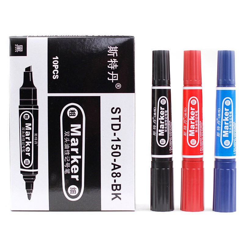 700 rotulador aceitoso negro, punta gruesa, gran capacidad, bolígrafo grande, impermeable y no se desvanece, bolígrafo expreso logístico