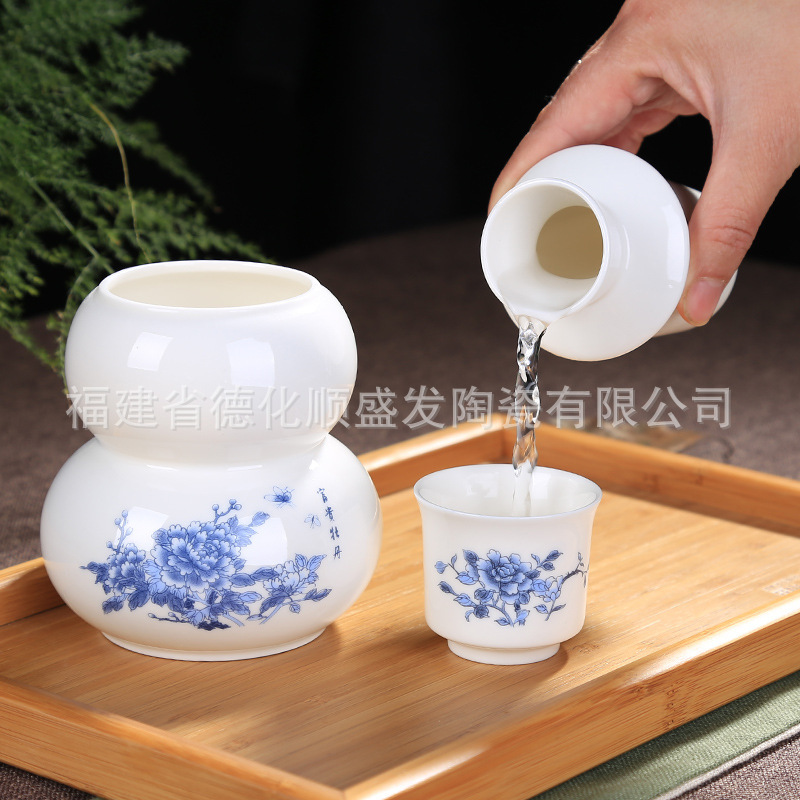 厂家直销陶瓷温酒暖酒壶 白酒黄酒热酒壶烫清酒杯温酒器批发