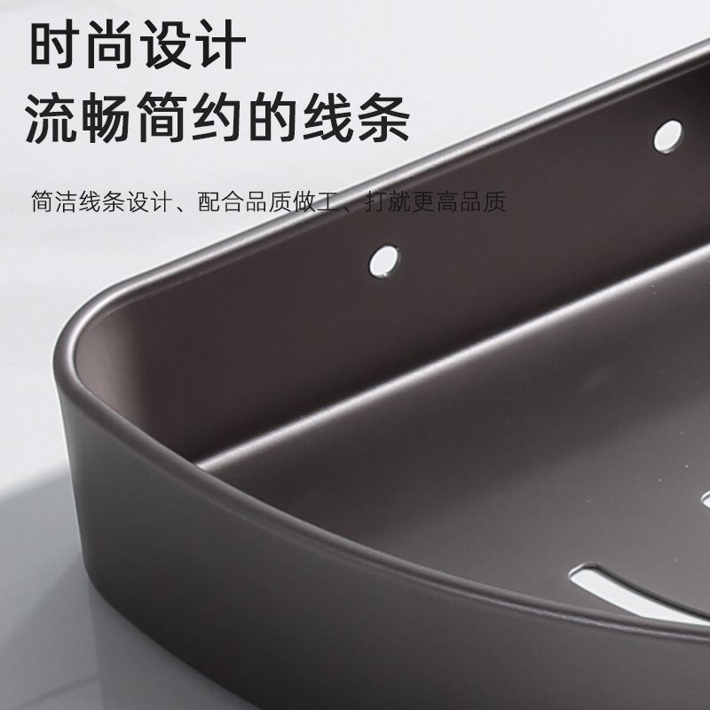 G* Bathroom Punch-Free Storage Rack Space Aluminum Bathroom Triangle Wall Hanging Rack Toilet Bathroom Corner Storage Rack