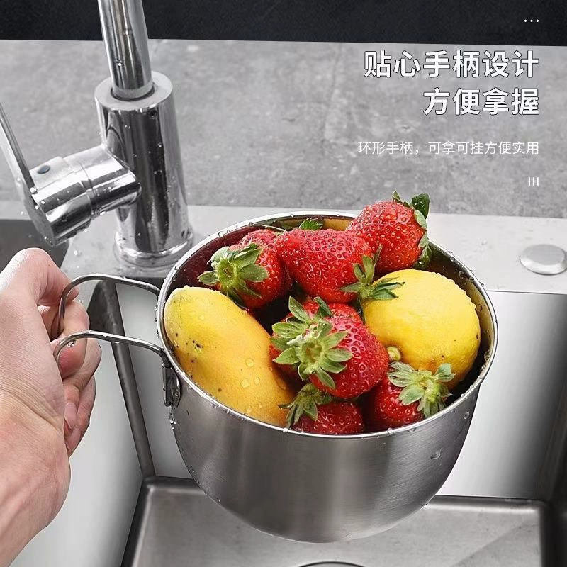 Кухонная раковина из нержавеющей стали подвесной сливная корзина для мытья овощей многофункциональная корзина для хранения фруктов