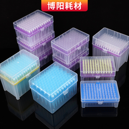 Test tube filter tips, transparent, pipette tip, consumables, filter tip, box