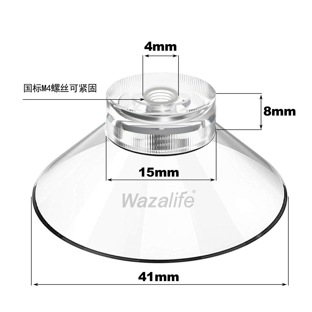 4cm transparente fuerte ventosa gancho M4 tornillo varilla tuerca de plástico almohadilla del pie fijo almacenamiento transfronterizo e-commerce venta caliente