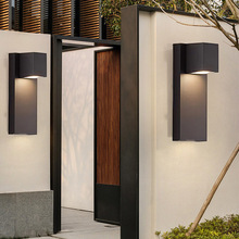 现代简约户外防水壁灯走廊过道庭院外墙大门口入户室外LED墙壁灯