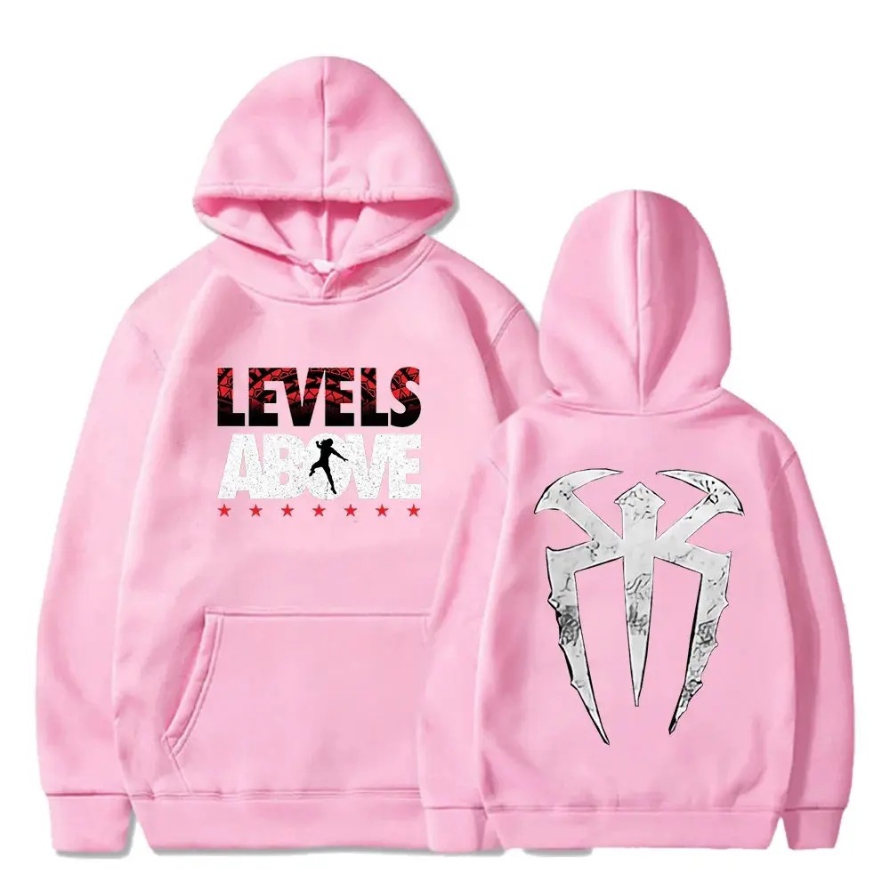 Roman Reigns Levels Above Pullover Hoodie Long Sleeve Setwea