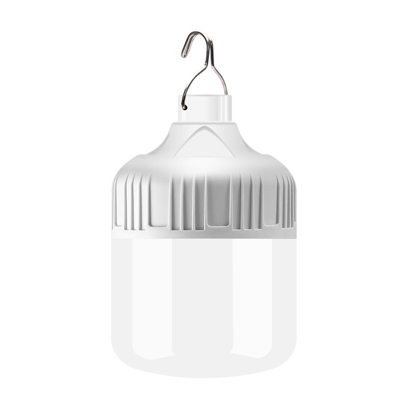 Bombilla de carga LED, puesto callejero en el mercado nocturno para acampar, corte de energía USB, iluminación portátil para exteriores de emergencia para el hogar