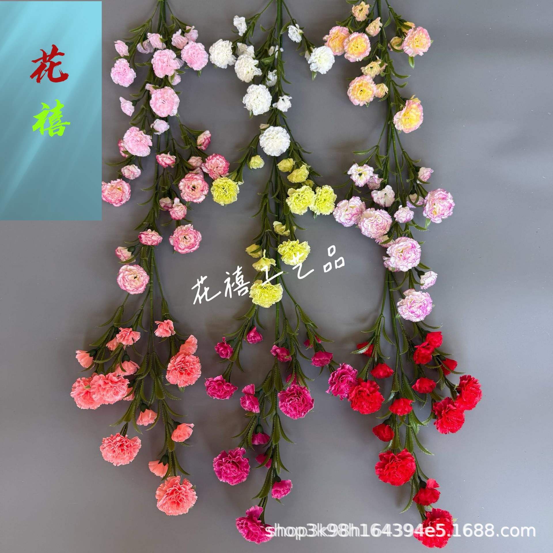 Carnation Artificial Flower Wedding Window Decoration Home Flower Arrangement Props Fake Flower Artificial Flower