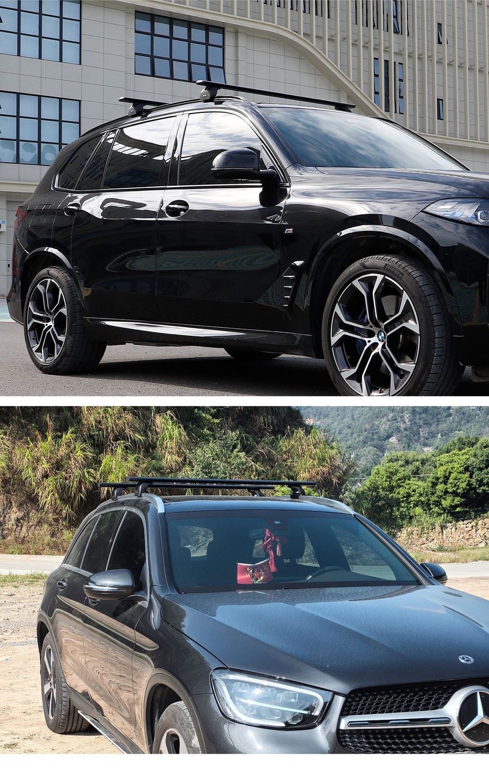 Universal Car Roof Tent Crossbar Aluminum Alloy Roof Tent for Outdoor Self-Driving Travel, Thickened Heavy-Duty Roof Luggage Rack