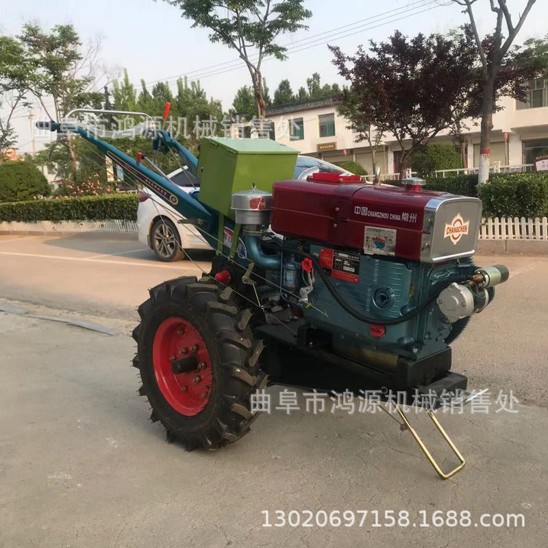 座驾手扶拖拉机旋耕起垄机 农用手扶犁地打田机 手扶式开沟机