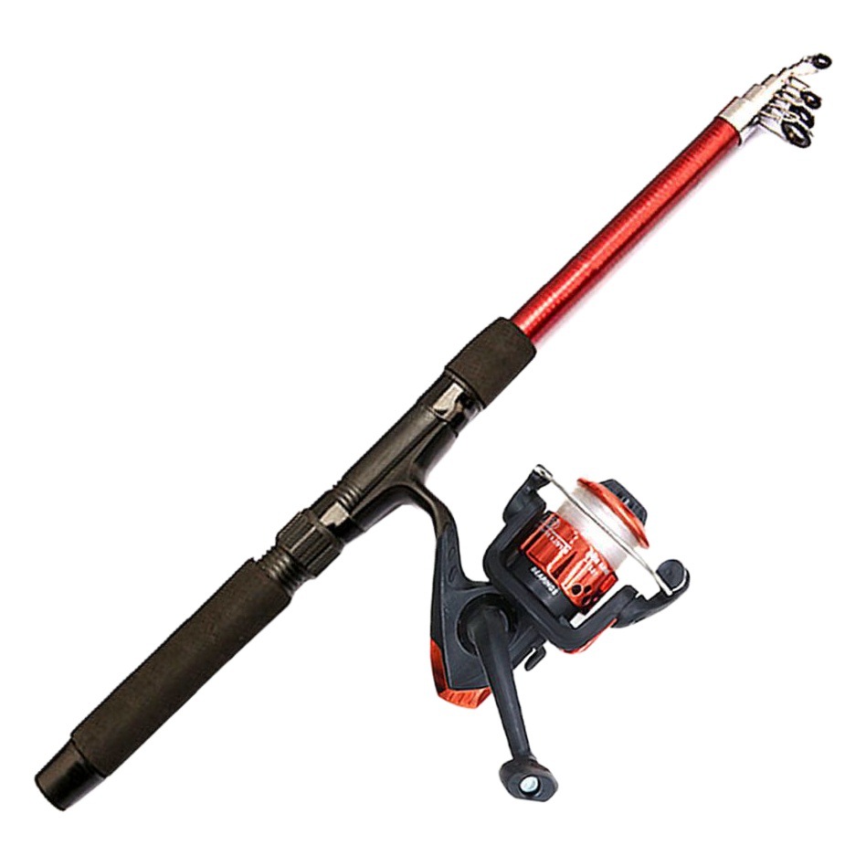 Comercio exterior súper duro mar Rod traje portátil mar Rod varilla de tiro de largo alcance caña de pescar FRP mar Rod conjunto completo al por mayor caña de pescar