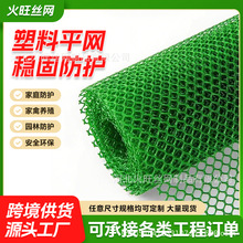跨境阳台防护抗老化塑料平网养殖养鸡用塑料网格片防猫跳楼防坠网