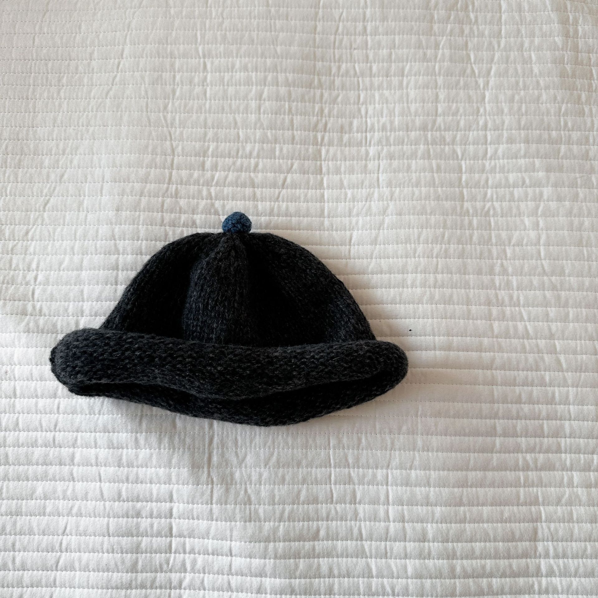 Caña de pera ropa infantil sombrero otoño invierno sombrero de lana para niños niñas y niñas Año Nuevo bebé pequeño invierno caliente