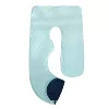 Crystal velvet hidden blue light blue double-single pillowcase