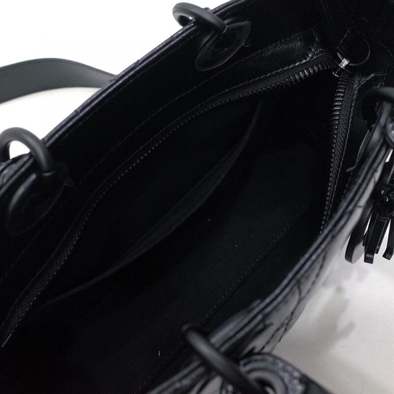 ハイバージョンCDオリジナルレザー高級バッグビッグブランド女性用バッグレディブラックウォリアー横型3コンパートメントダイアナ妃バッグ|undefined