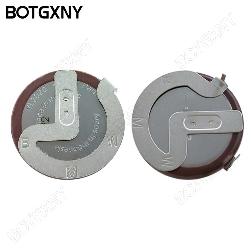 日本松下VL2020带105度90度180度焊脚可充电纽扣电池3V适用宝马