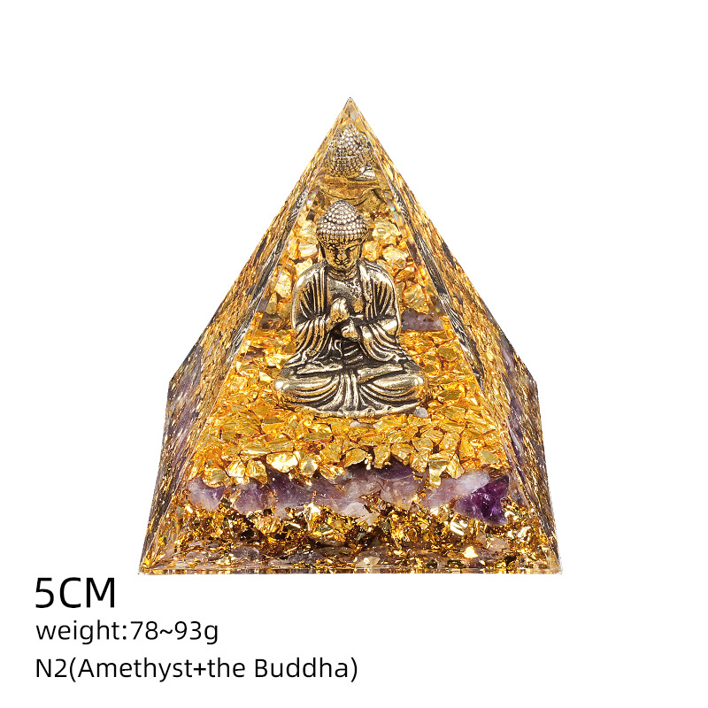 N2佛陀紫晶（5cm金字塔）