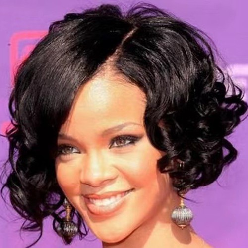 2025 European American Style Women's Short Curly Hair Wig High Temperature Fiber Average Size Synthetic Clip-in Body Wave_voghion.com