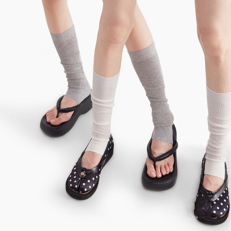 Summer Lightweight Breathable Half-Foot Leg Warmers for Women, Miu Style Ballet-Style Stacked Foot Socks, Solid Color Versatile Cotton Socks