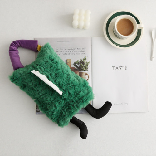Beautiful elements, creative high-end sense ins style living room fabric tissue box, cute car hanging tissue box new product