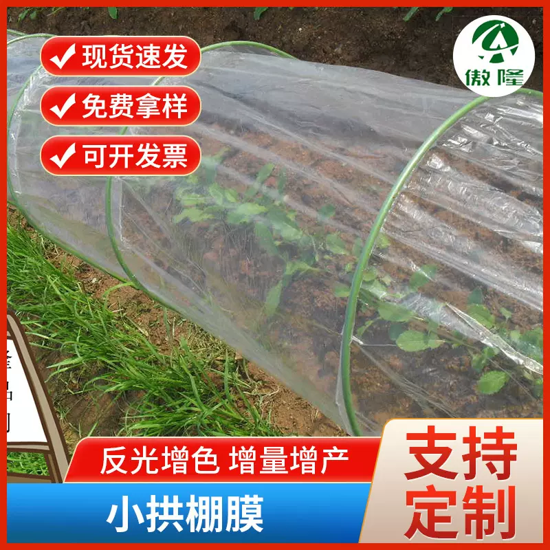 批发农用塑料薄膜小拱棚透明地膜防水保温保湿种菜农用PE塑料薄膜