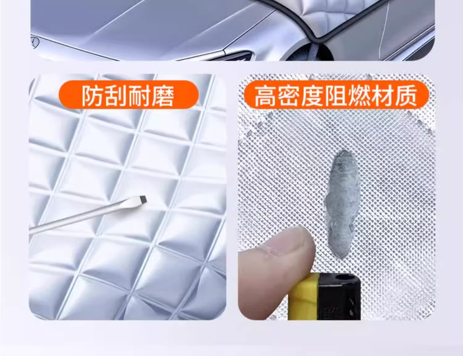 Car Cover, Front Windshield, Snow-Proof and Anti-Freeze Cover, Snow-Proof, Sun-Proof, Rain-Proof, Heat-Insulating Sunshade for Car