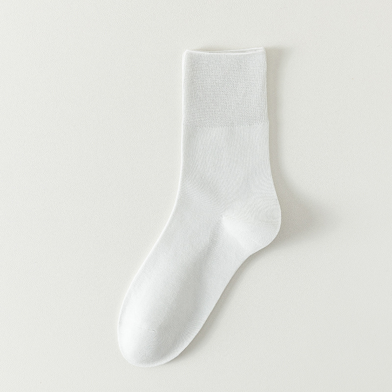 Calcetines de algodón de color sólido para mujeres todo en uno sin hueso cabeza de embalaje independiente para mujeres calcetines de verano transpirables