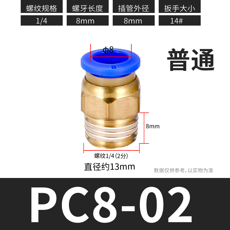 ٽͷ PC8-02/10-01/12-04/M5ֱͨͭͷ