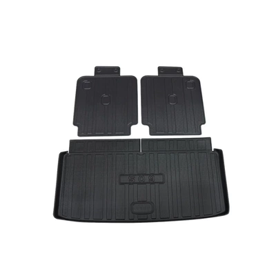 Suitable for 25 Dark Blue S09 Trunk Mats Modified Anti-Scratch and Anti-Wear Stereo High-Sided Tpe Dark Blue S09 Trunk Mats (Ayaqaltılar (Kovriklər)) - tpe-environmentally-friendly-material-tpe-tail-box-pad-back-cushion