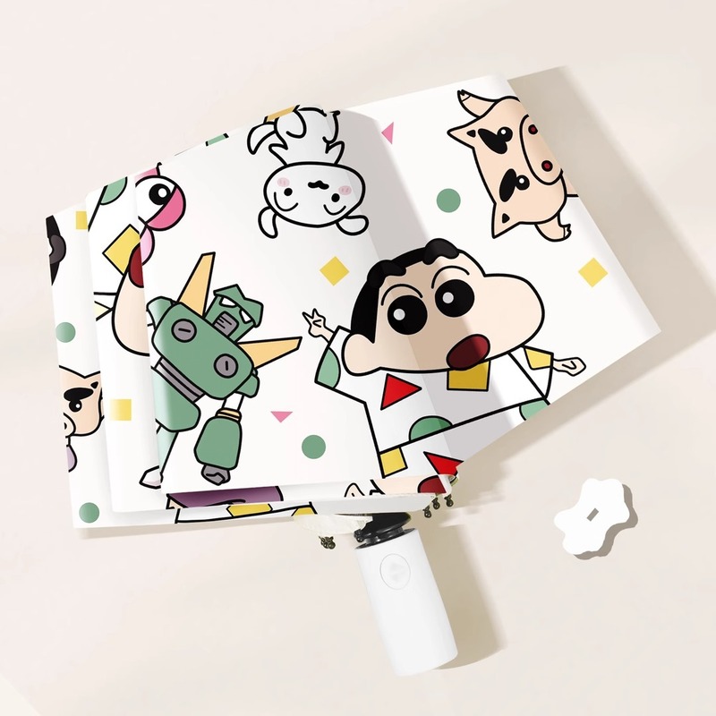 蜡笔小新动感超人时尚高颜值晴雨两用遮阳伞雨伞太阳伞|undefined