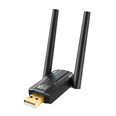 Bluetooth Adapter BT6.0 Driver-Free Desktop Computer USB Audio Receiver and Transmitter PA Gain 200m AAC/SBC (FM Modulyator) - 54-bluetooth-adapter-dual-antenna-model