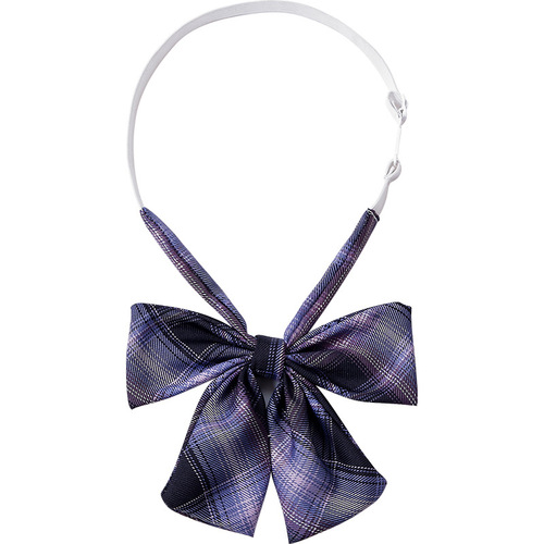 JK uniform plaid collar flower gentle knife sailor collar accessories long handle double layer school uniform tie boxer bow tie