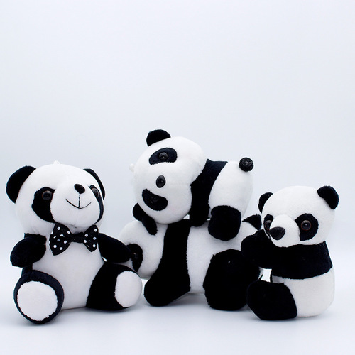 Panda Brooch Pa Pa Bear Doll Cartoon Pin Plush Cute Panda Doll Accessories Cartoon Plush Ornaments
