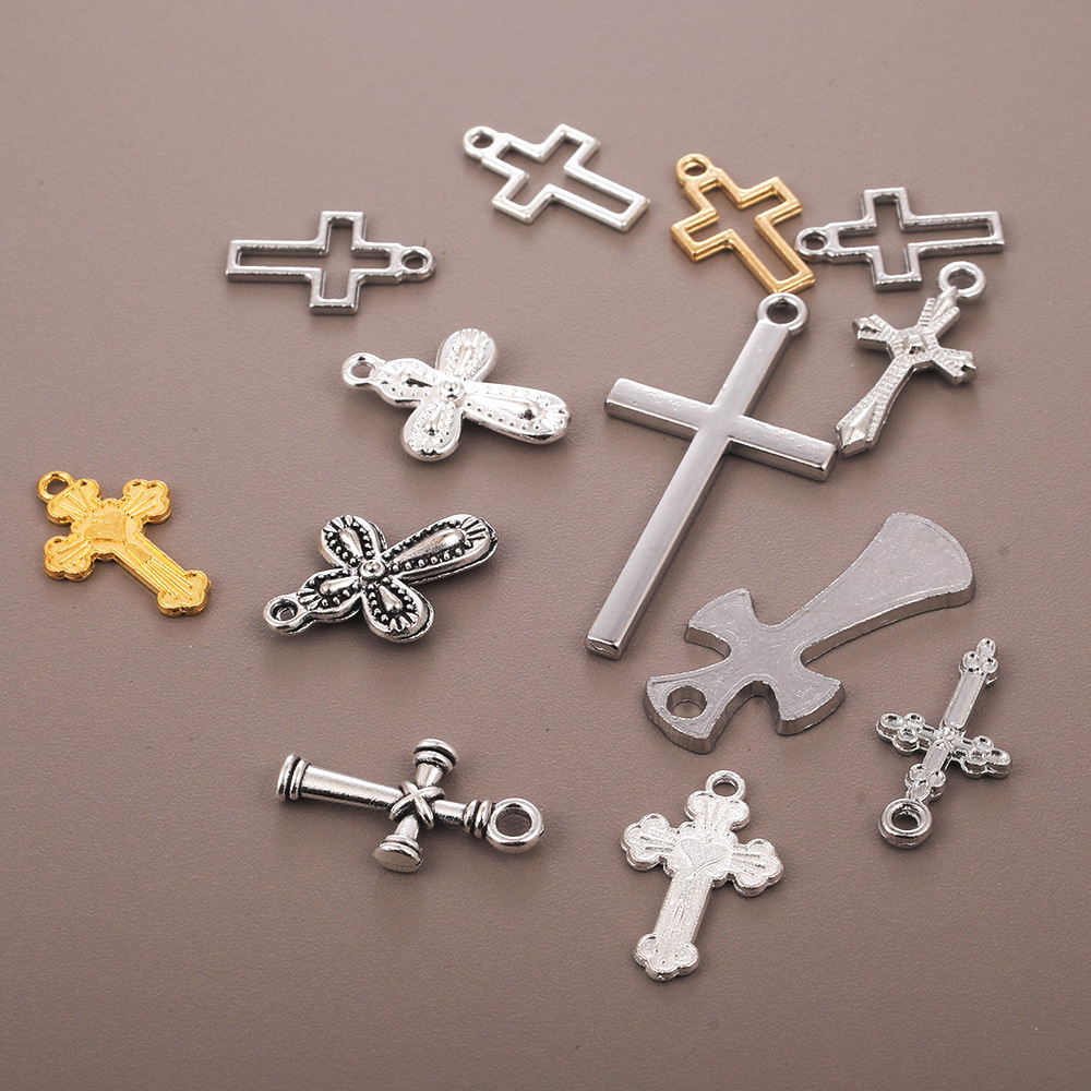 Zinc Alloy Cross Versatile Accessory Pendant Bag Clothing Accessory Small Pendant Cross Tag