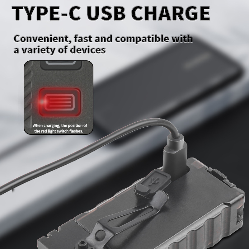 Transfronterizos nueva mini linterna alarma de protección contra el viento encendedor de carga al aire libre luz múltiple llavero de luz