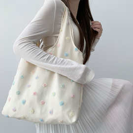 新款原创托特玫瑰背心包高颜值淑女小仙女逛街约会帆布大容量手提