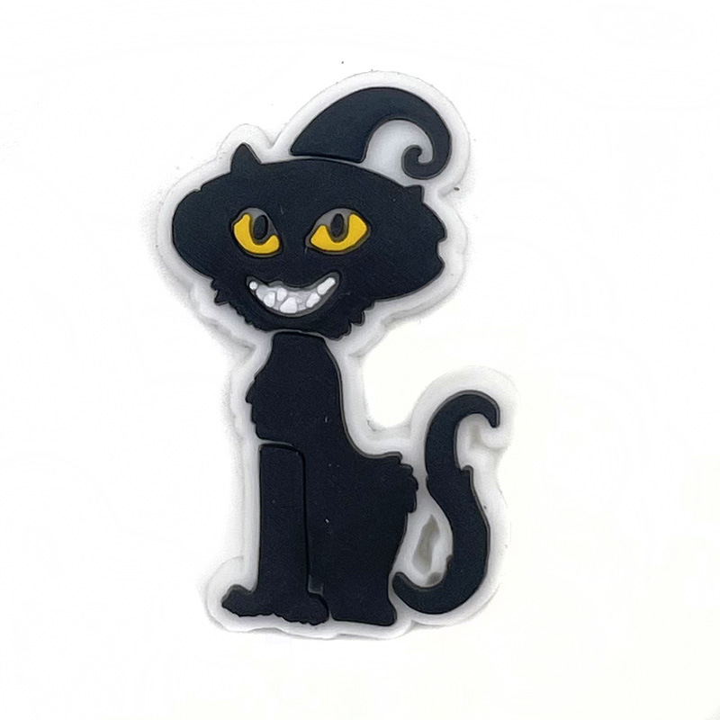 Nuevos zapatos de Halloween zapatos de flores hebilla Croc zapatos de jardín hebilla decorativa