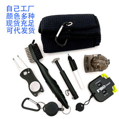 Golfゴルフクラブクリーニングブラシグリーンフォーク/六角クリーニングナイフ/スクラッチ【スコアリングは新品です】
