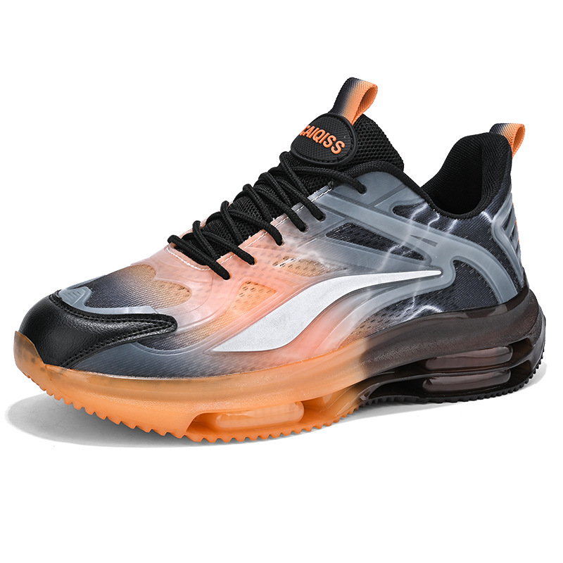 Zapatos de hombre de coco, superficie de malla transpirable, zapatos deportivos casuales, suela gruesa, aumento del colchón de aire, zapatos de moda de papá, venta al por mayor