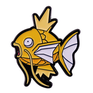Carp King brooch cute Crown fish badge