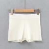 Brand fitted trousers, fashionable knitted shorts for leisure, high waist, 2021 collection, bright catchy style