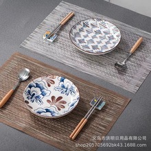 高档特斯林餐垫 日式餐垫 素色编织纹理餐桌垫 隔热垫西餐咖啡垫
