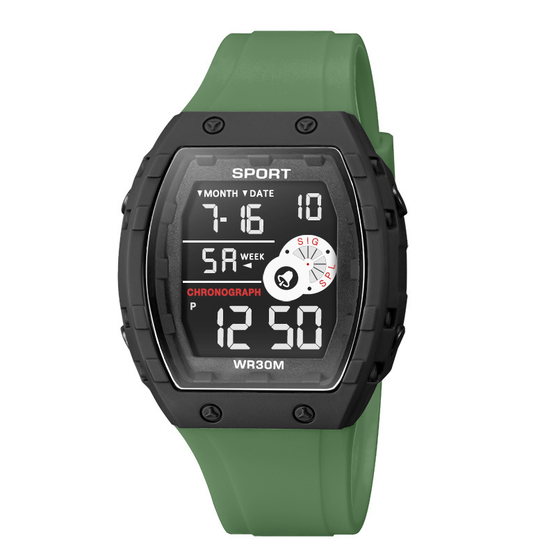 Moda esfera grande hombre al aire libre cronógrafo electrónico reloj multifuncional alarma de luz nocturna relojes electrónicos fabricantes lotes