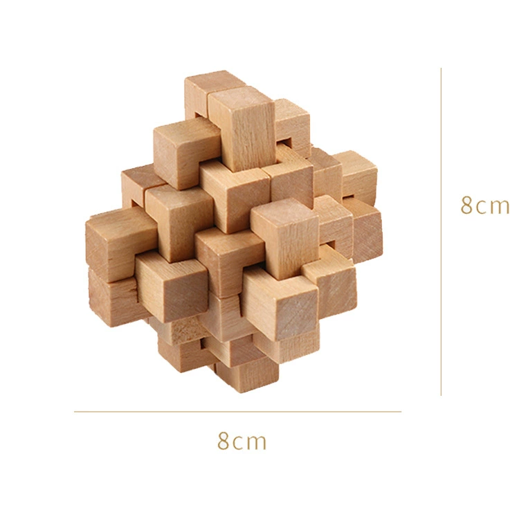 Wooden brainteaser, smart toy, full set