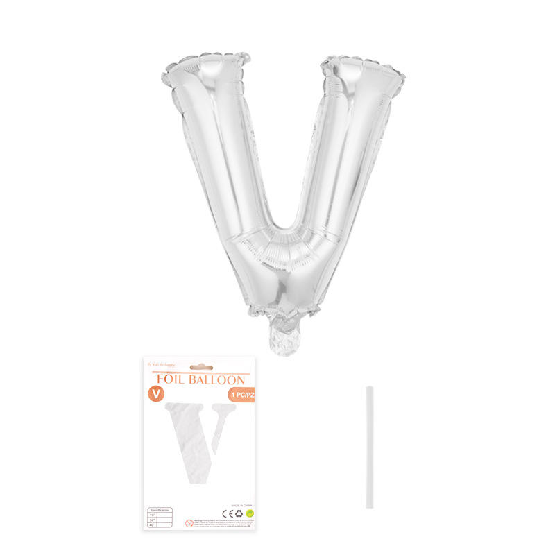 Carta de 32 pulgadas embalaje fino globo de papel de aluminio embalaje de tarjeta de papel independiente versión americana película de aluminio de cuerpo delgado globo de aire flotante al por mayor