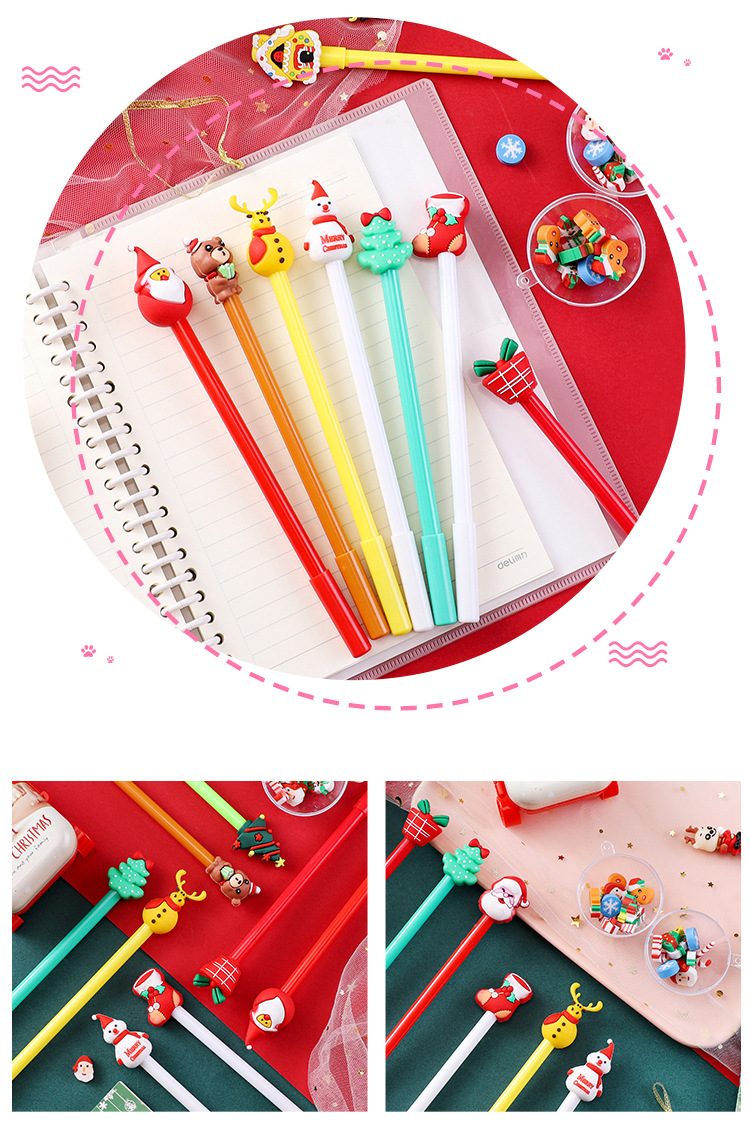 Christmas Festival Cartoon Pattern Cute Style 1 Piece Cartoon Christmas Christmas Plastic Cute