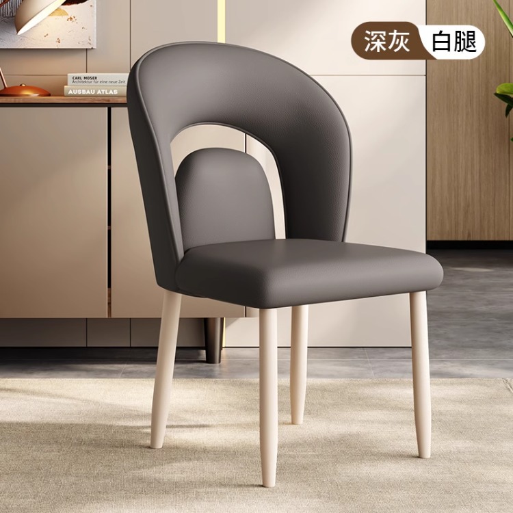 Silla de comedor Silla de mesa de comedor de lujo ligero Sensación de alta gama Hogar Silla de respaldo de hierro forjado italiano nórdico moderno Taburete de negociación de hotel