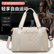 跨境干湿分离收纳训练包大容量手提斜挎待产包瑜伽运动包女瑜伽包